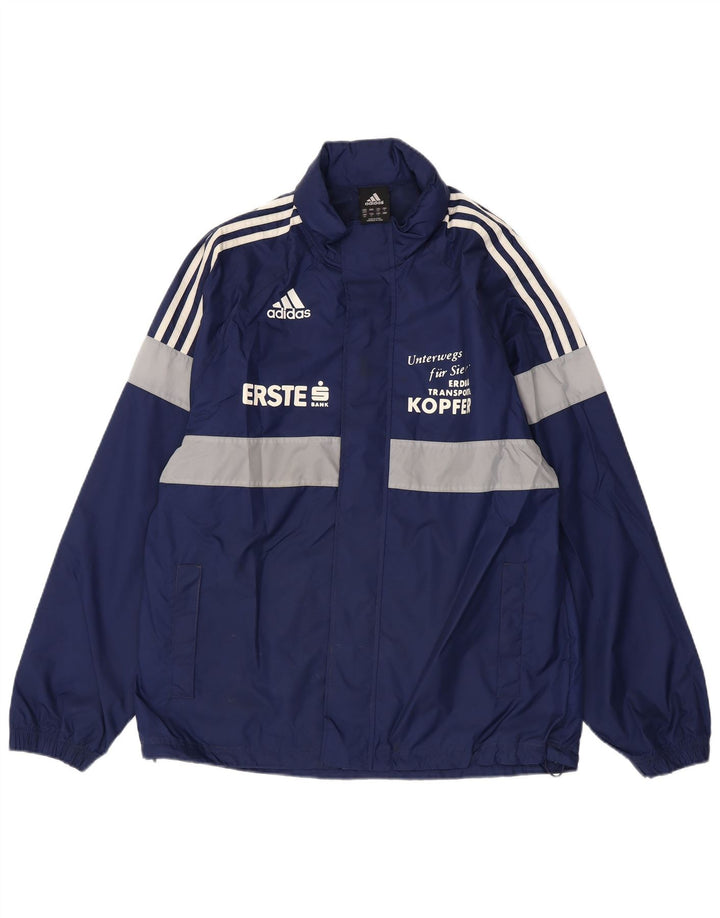 Jaqueta Adidas Masculina Graphic Rain UK 38/40 Médio Azul Marinho Colorblock