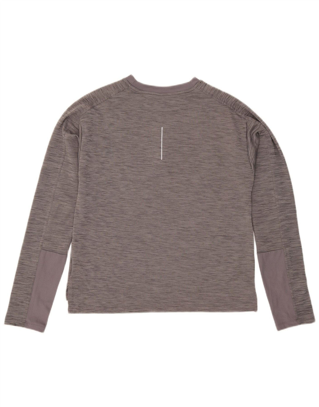 Nike Mens Dri Fit Top Manga Longa Cinza Médio Flecked