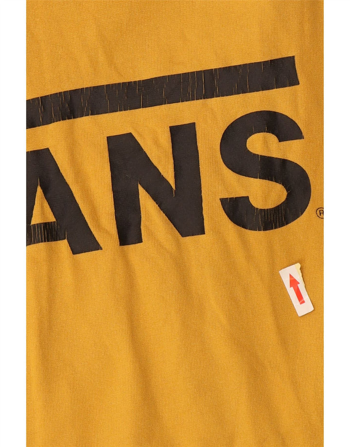 Vans masculino gráfico moletom com capuz grande algodão amarelo