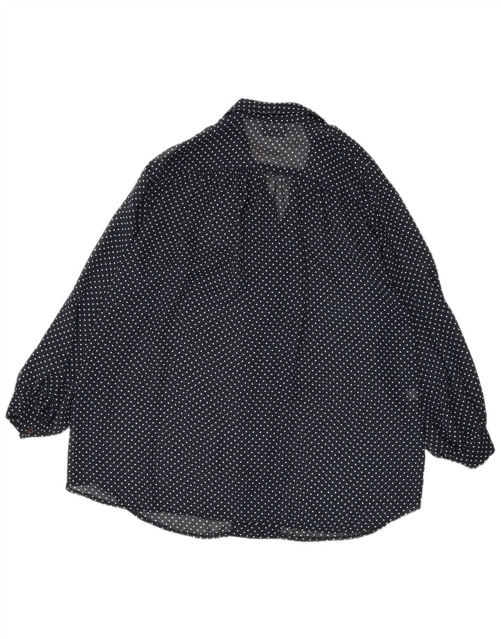 Túnica feminina Luisa Spagnoli Longline manga comprida Reino Unido 14 médio azul marinho