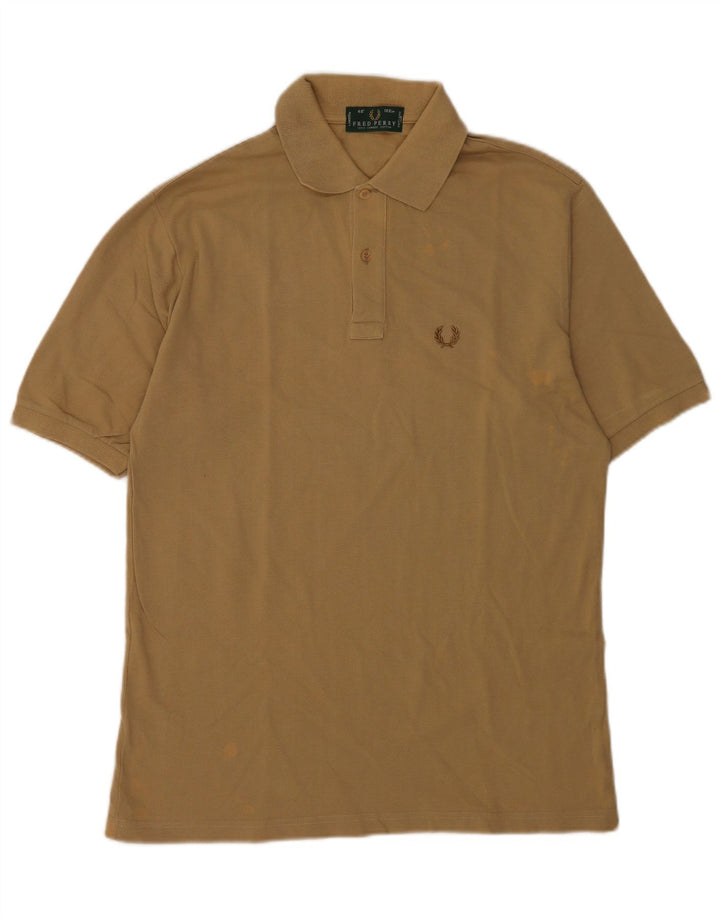 Camisa polo masculina Fred Perry grande algodão cáqui