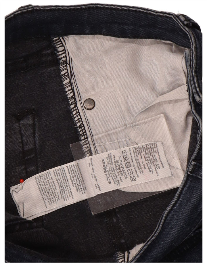 Jeans skinny feminino Topshop W28 L28 azul marinho poliéster