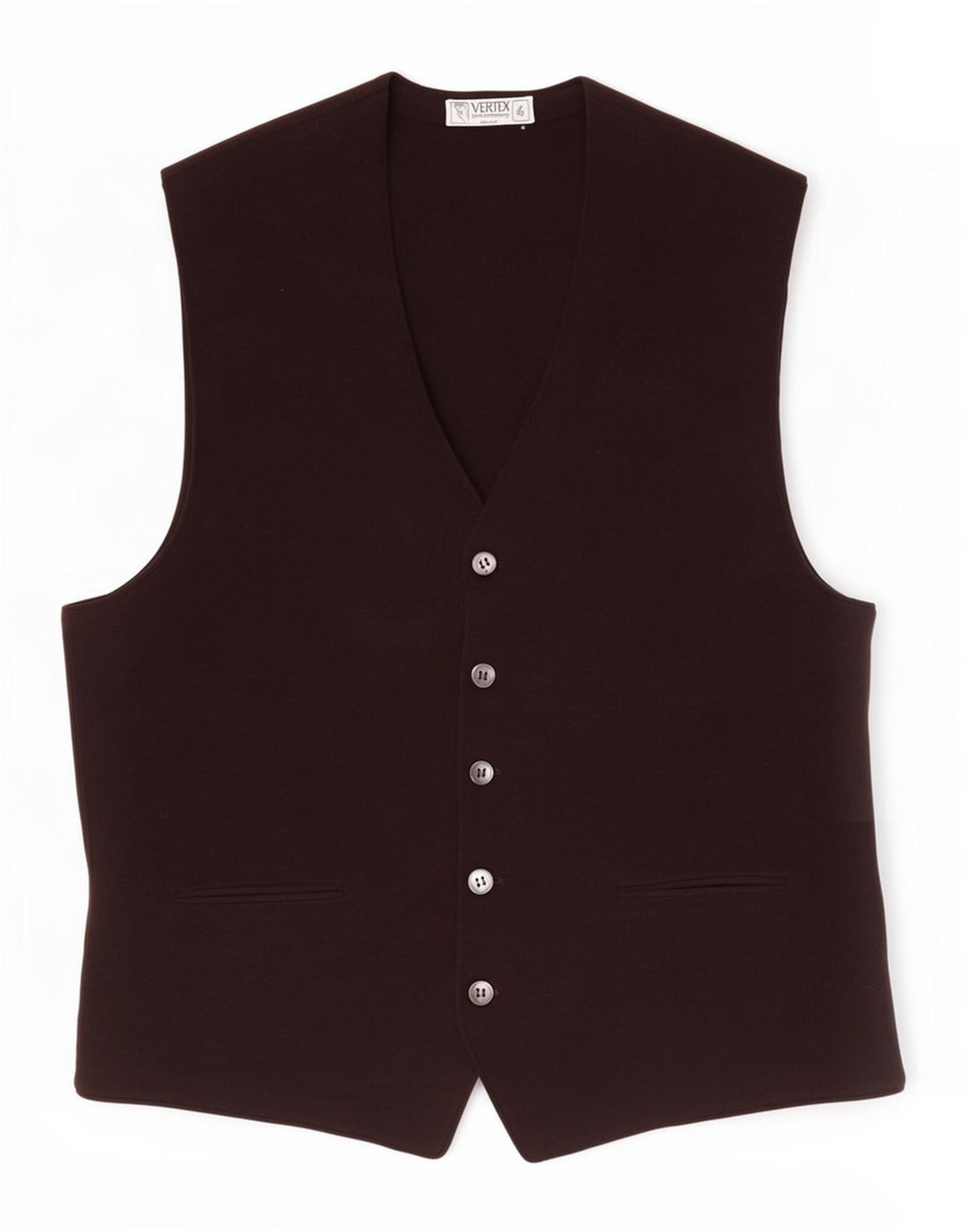 Colete Vintage Masculino Pequeno Marrom
