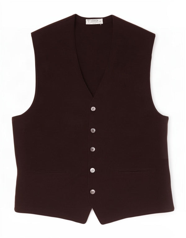 Colete Vintage Masculino Pequeno Marrom