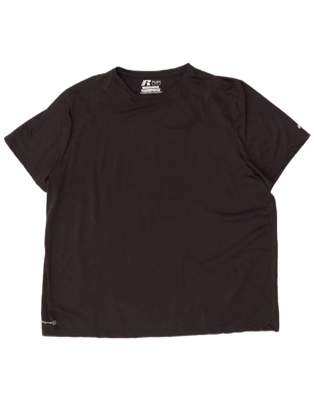 Camiseta masculina Russell Athletic Dri-Power Top XL poliéster preto