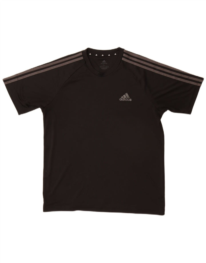 Adidas Mens Aeroready Camiseta Top Grande Poliéster Preto