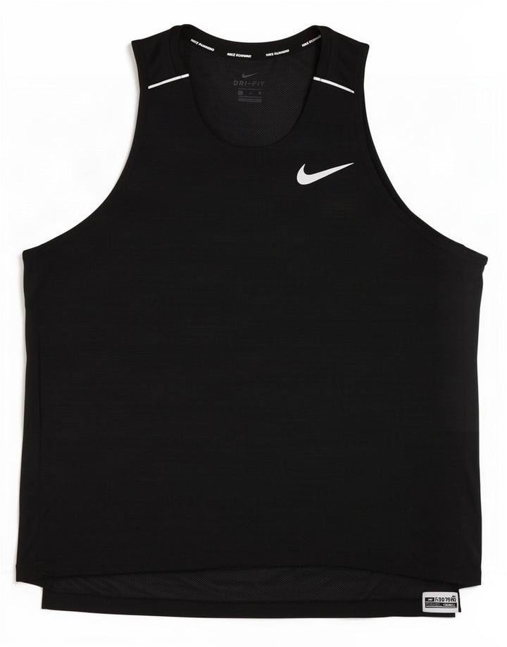 Colete Nike Masculino Dri Fit Top XL Preto Riscas de Poliéster