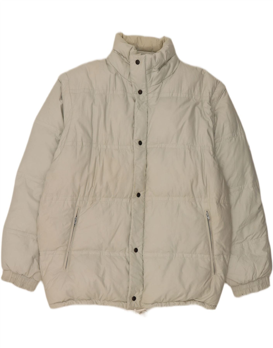 Jaqueta masculina acolchoada Martin's UK 42 XL algodão branco