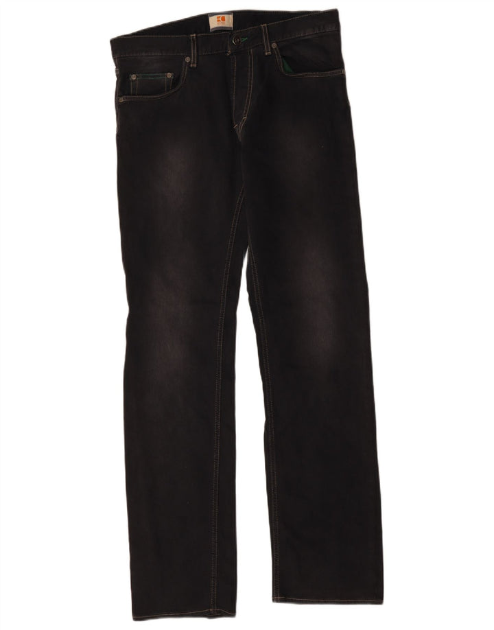 Hugo Boss Calça jeans reta masculina W32 L32 preta