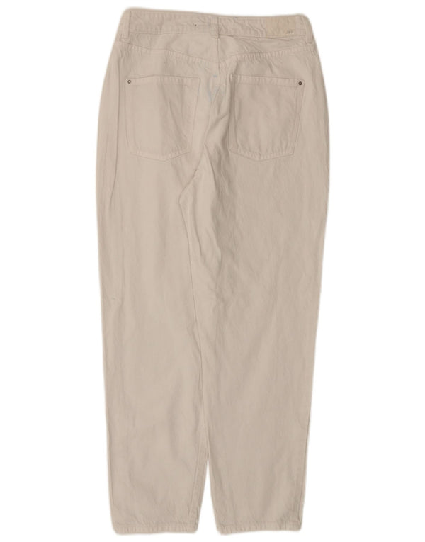 Calça jeans feminina cintura alta Zara EU 40 médio W30 L27 branco