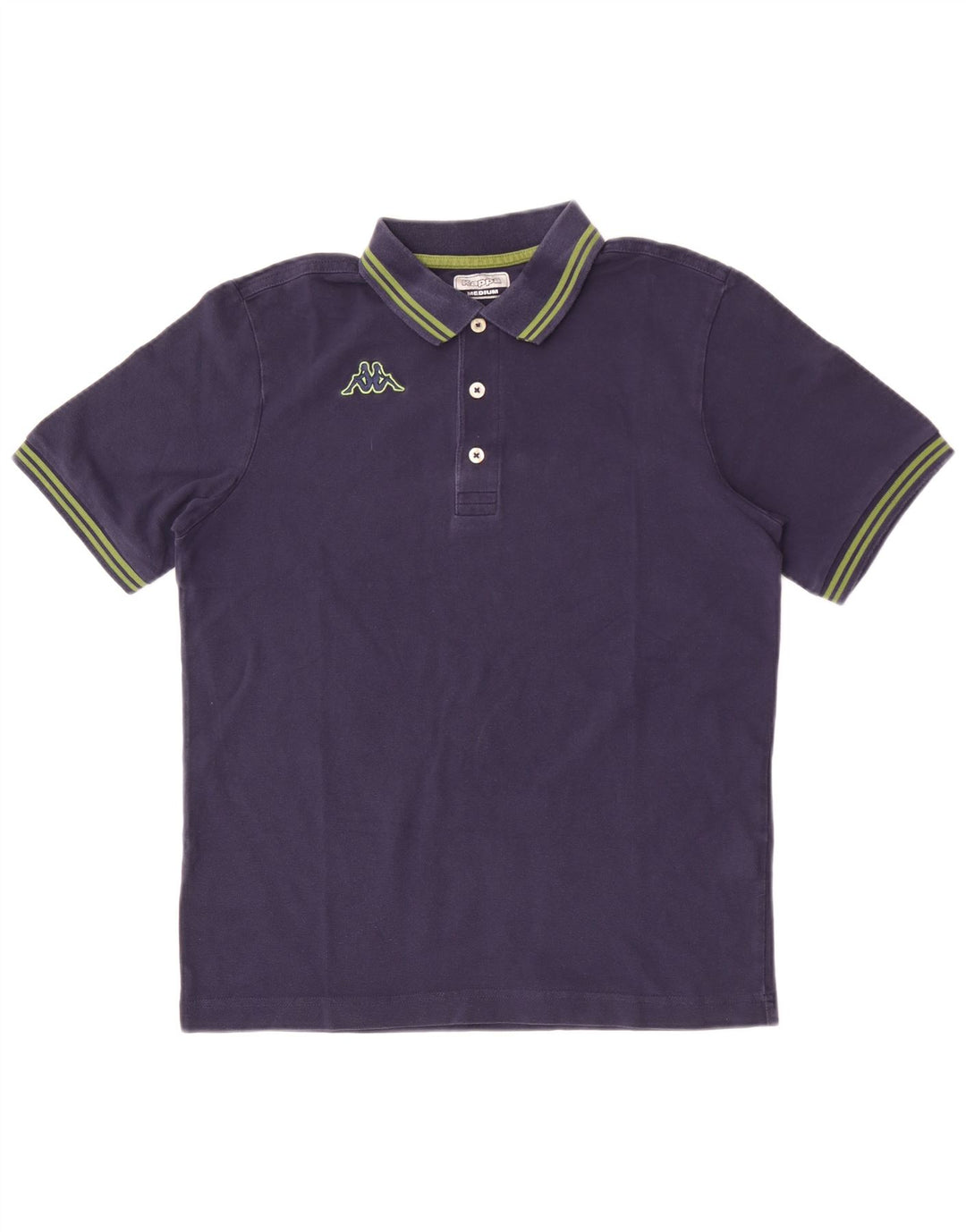 Camisa polo masculina Kappa de algodão azul marinho médio