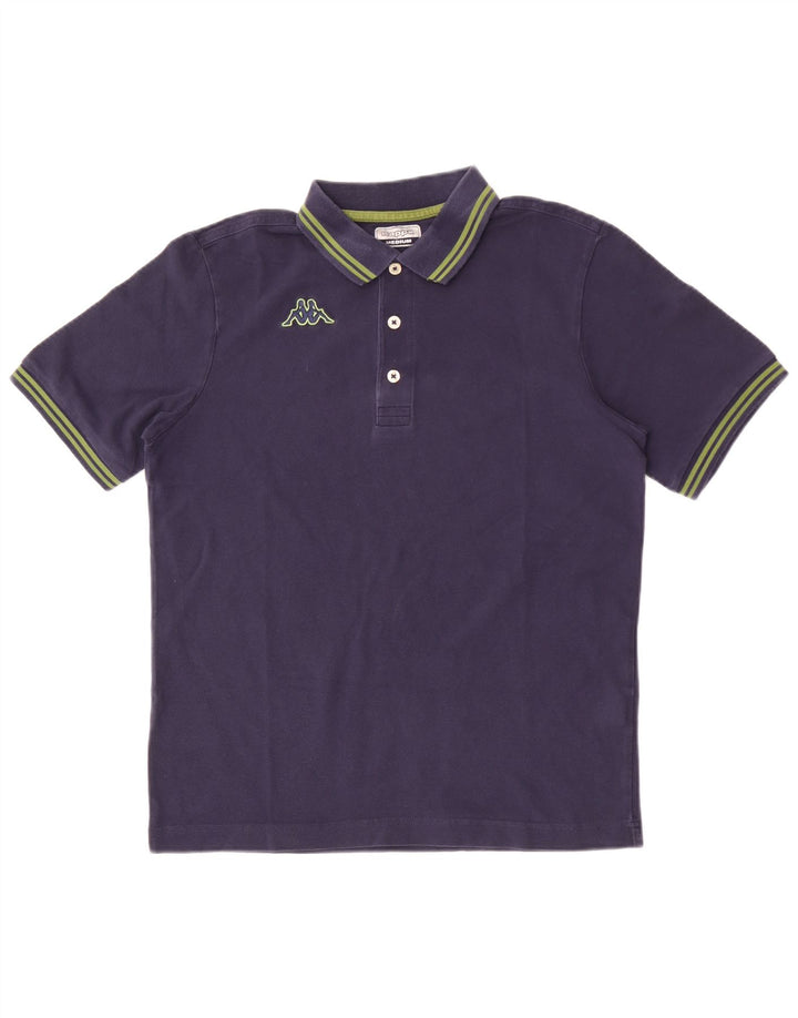Camisa polo masculina Kappa de algodão azul marinho médio