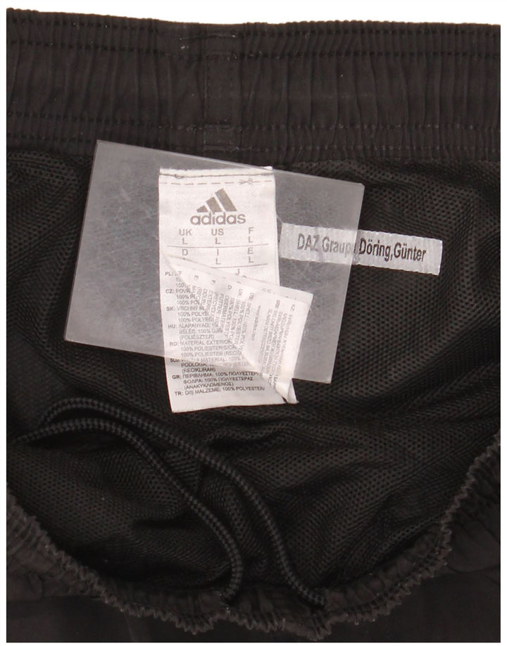 Shorts esportivos femininos ADIDAS UK 14 grande poliéster preto