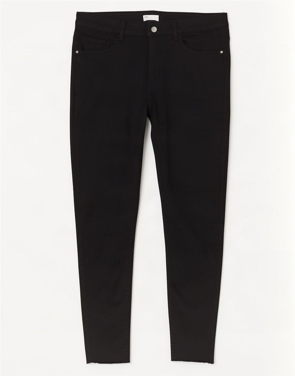 Zara Jeans Skinny Feminino EU 42 Grande W32 L26 Preto