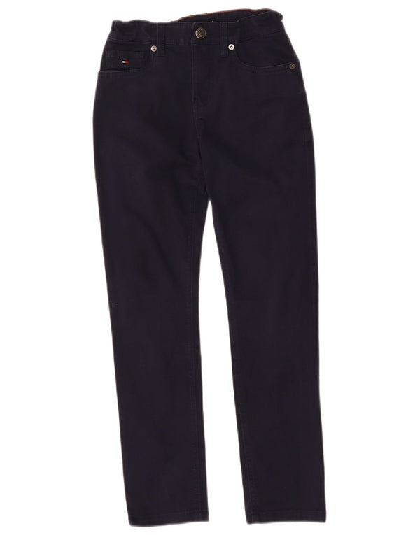 Tommy Hilfiger Meninas Jeans Slim 9-10 Anos W26 L24 Azul Marinho Algodão