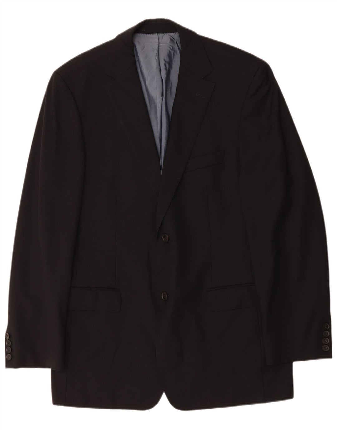 Jaqueta blazer masculina Hugo Boss com 2 botões EU 52 XL azul marinho lã virgem