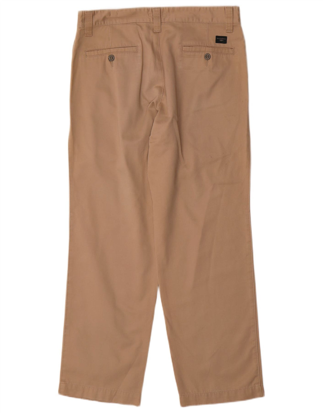 DOCKERS Calça masculina cáqui reta Chino W33 L30 bege