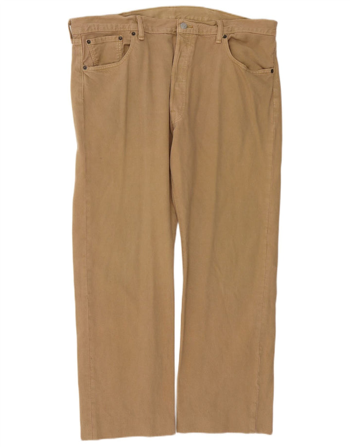Levi's Masculino 501 Straight Jeans W40 L29 Marrom Algodão