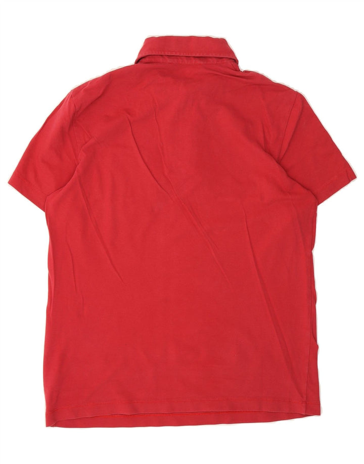 TRUSSARDI Mens Polo Shirt Small Red Cotton Vintage Trussardi and Second-Hand Trussardi from Messina Hembry 