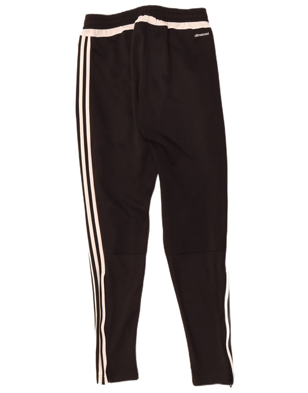 Calça de treino masculina Adidas Climacool pequena preta colorblock poliéster