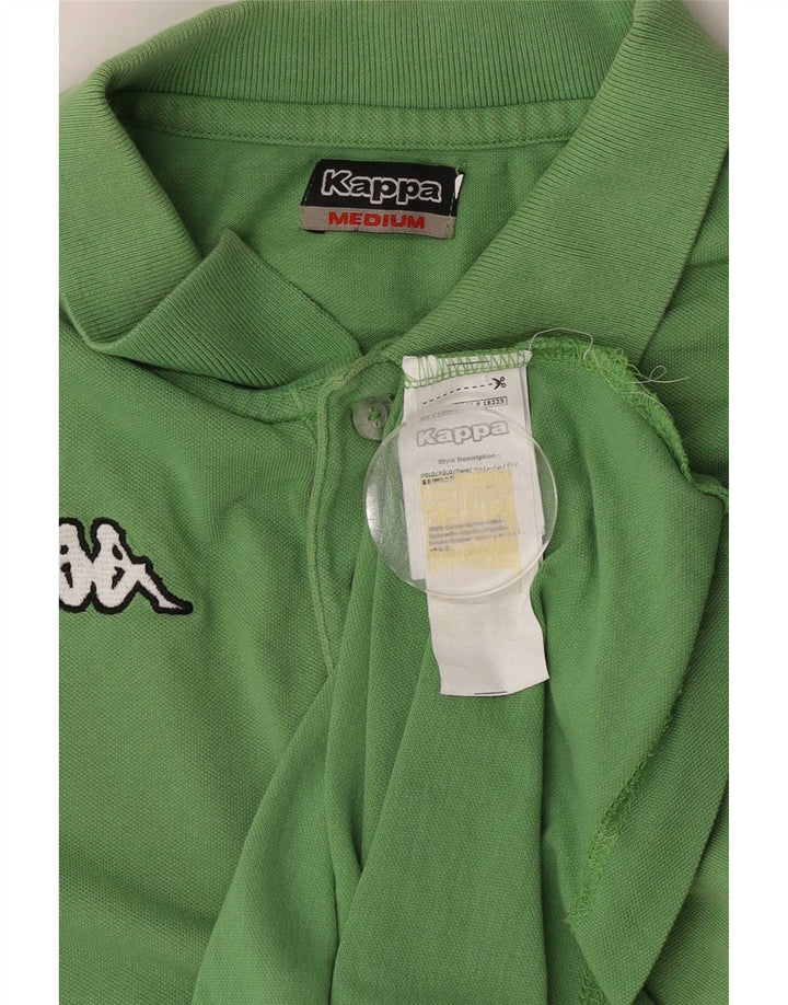 Camisa polo masculina Kappa algodão verde médio