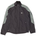 Adidas Womens Clima Proof Tracksuit Top Jacket UK 16 Grande Cinza Poliéster