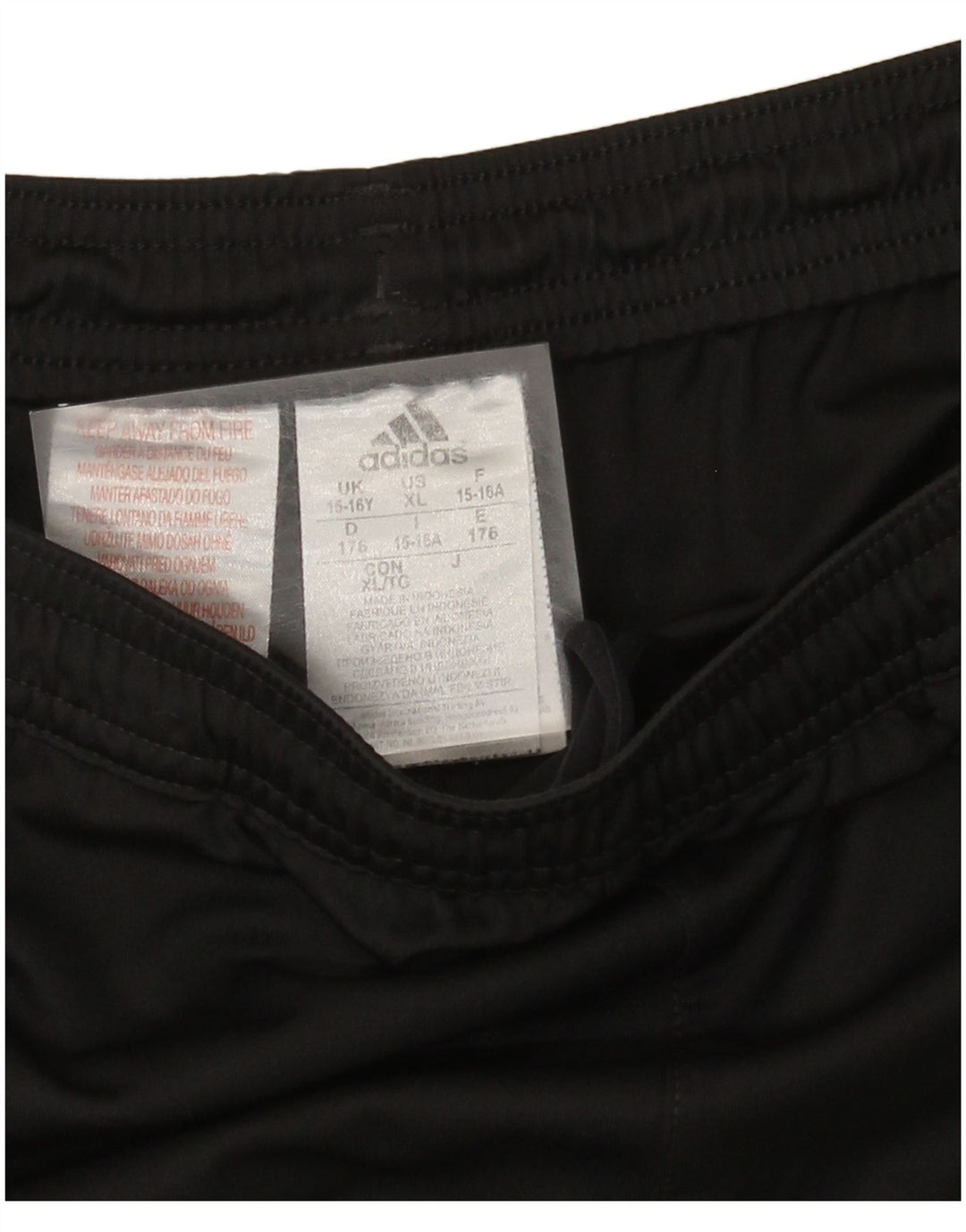 Shorts esportivos Adidas meninos 15-16 anos preto poliéster