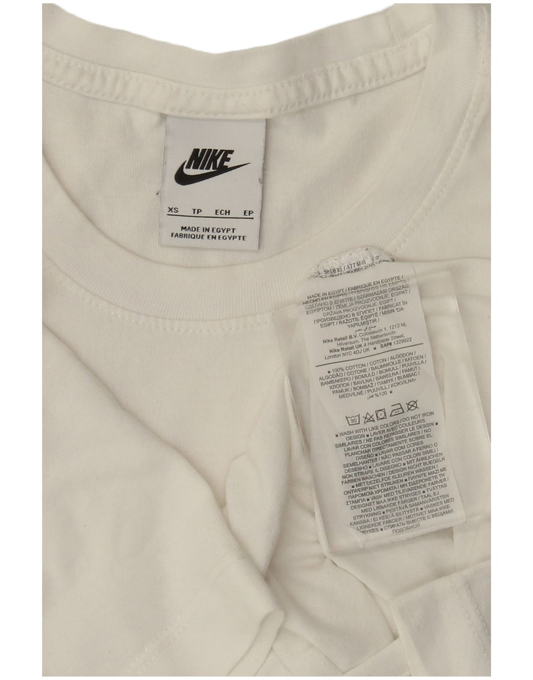 Camiseta masculina Nike Top XS algodão branco