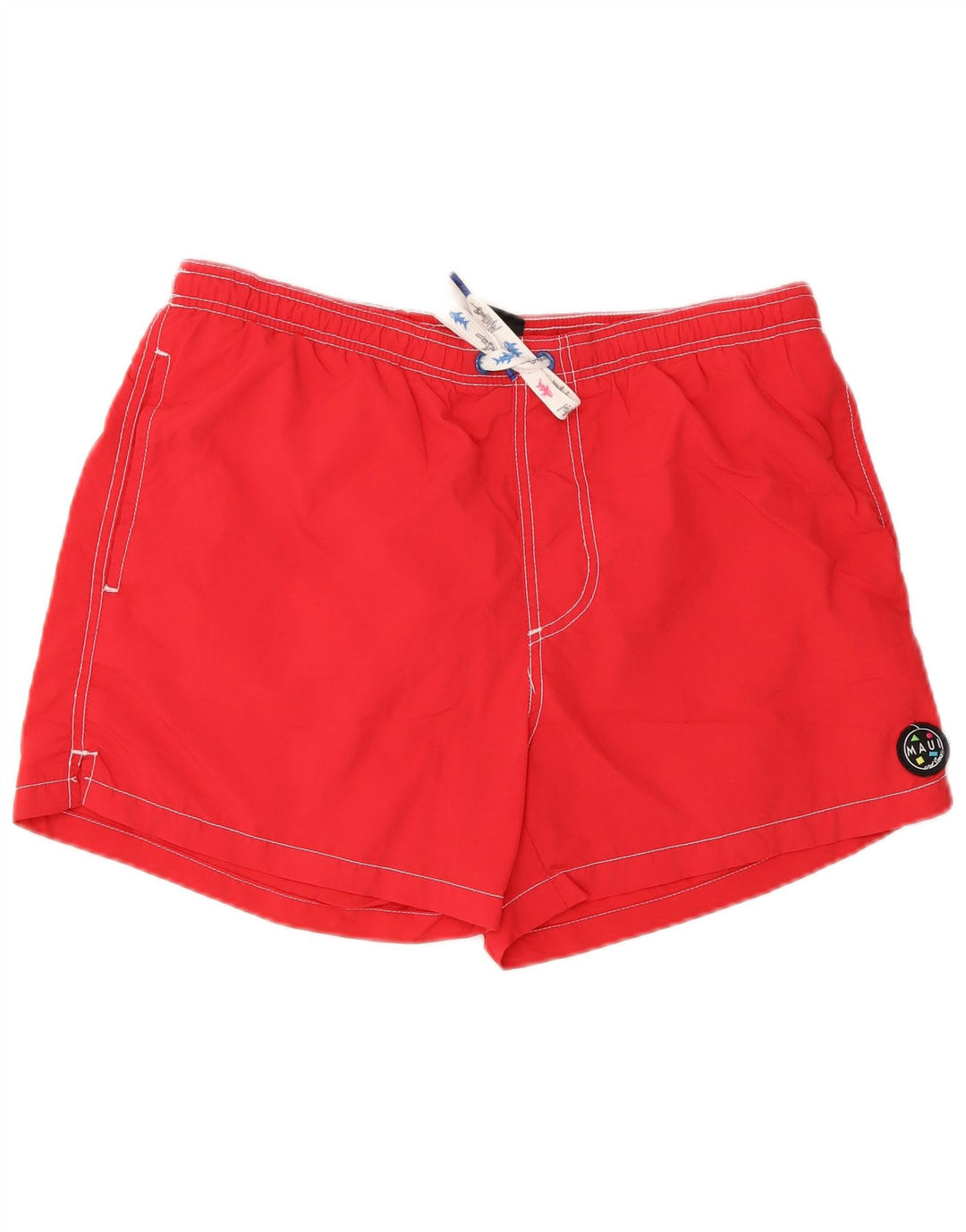 Maui and Sons Calções de banho masculinos grandes vermelhos