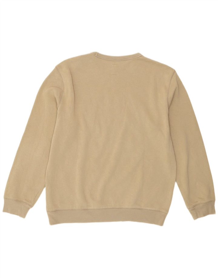 Gap moletom masculino gráfico jumper médio bege algodão