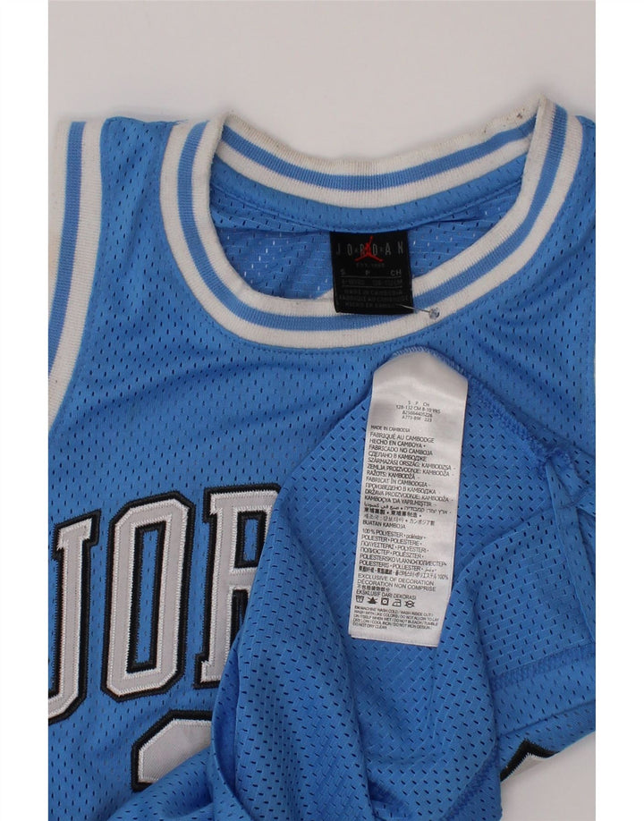 Jordan Boys Michael Jordan Graphic Jersey Top 8-9 anos azul poliéster