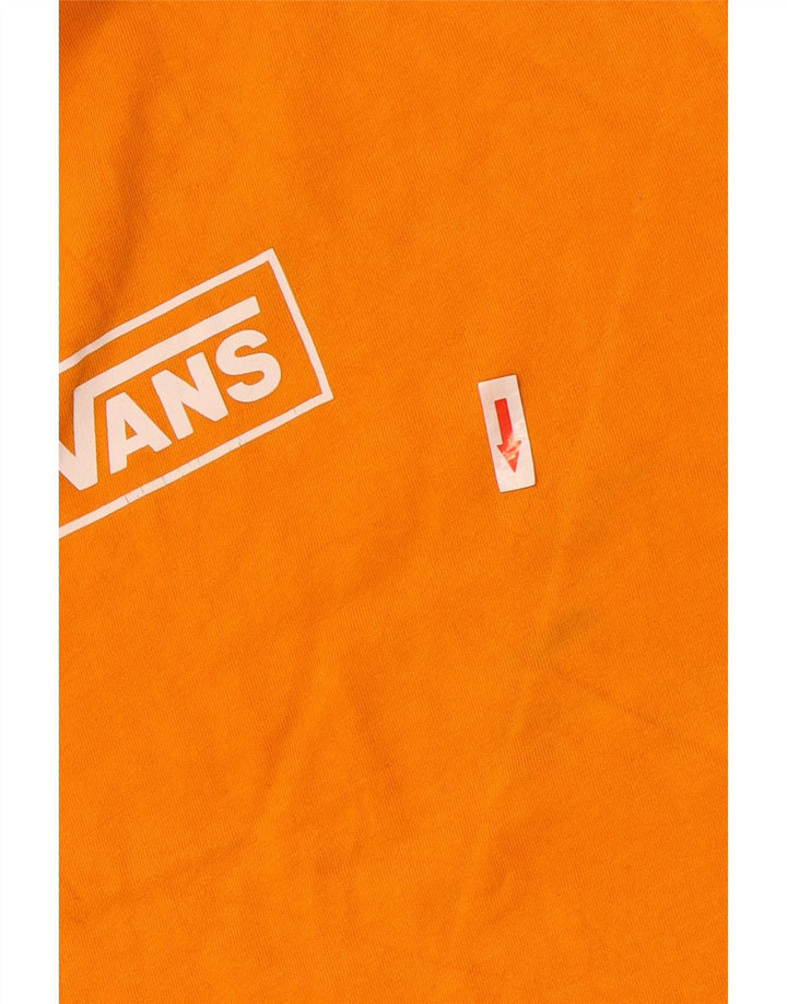 Camiseta Vans Masculina Custom Fit Graphic Top Pequeno Algodão Laranja