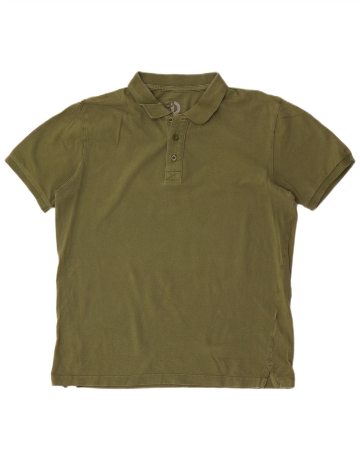 Camisa polo masculina Dack's grande algodão cáqui