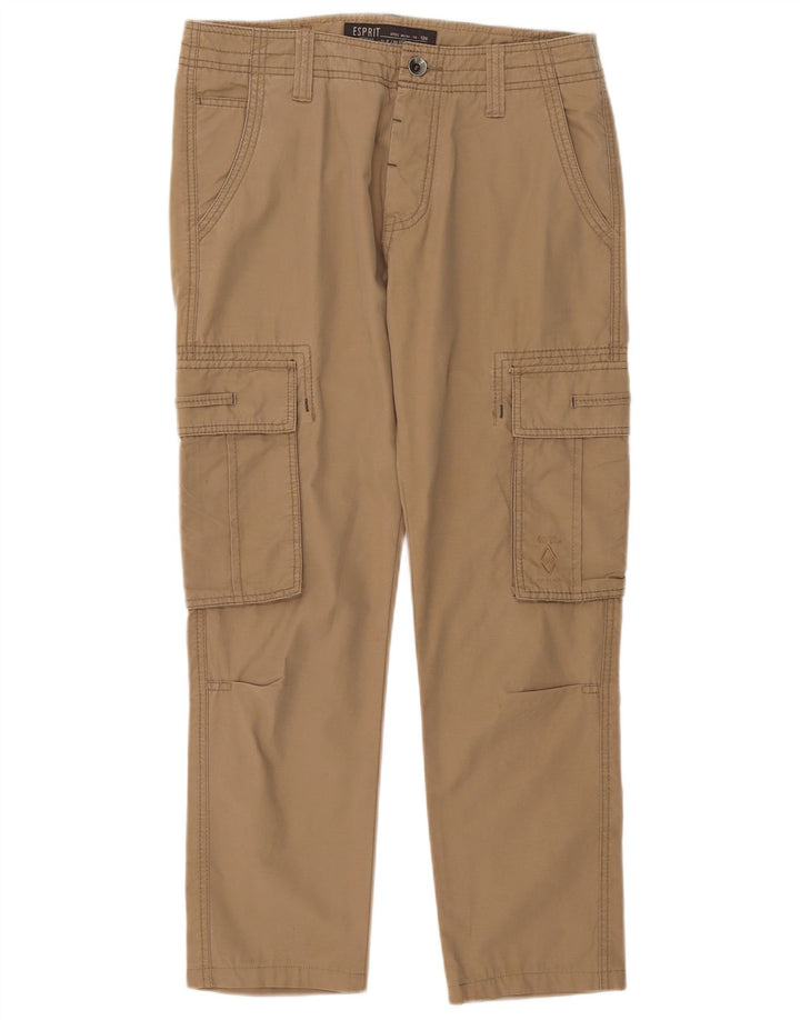 Calça cargo reta masculina ESPRIT W30 L27 algodão bege