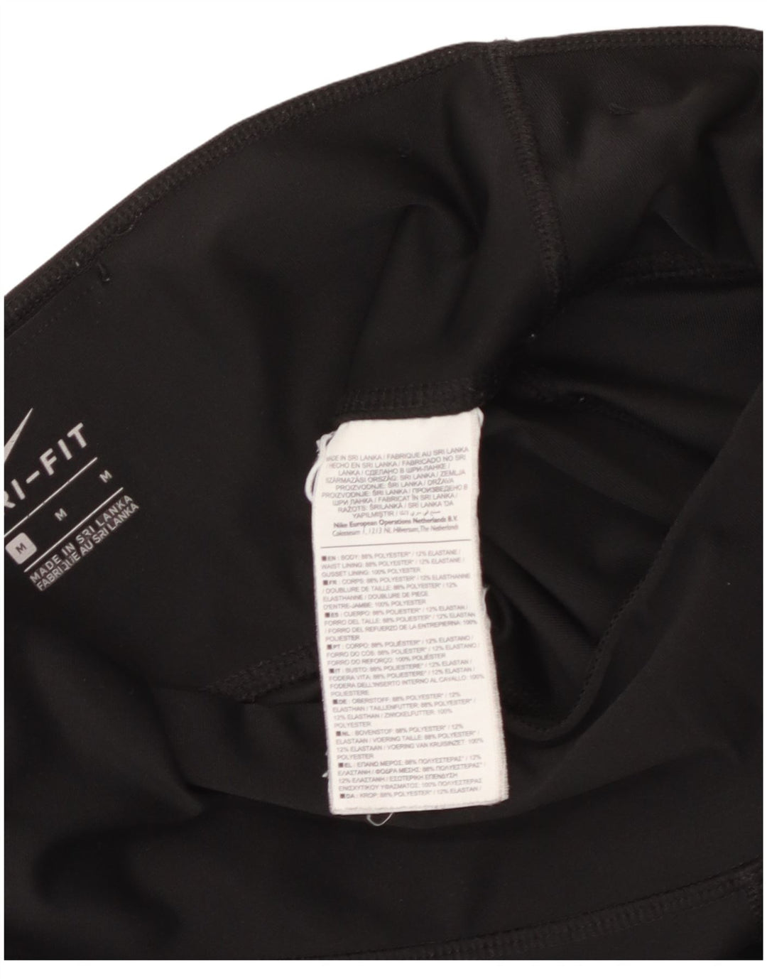 Leggings Nike Dri Fit UK 14 Médio Preto Poliéster