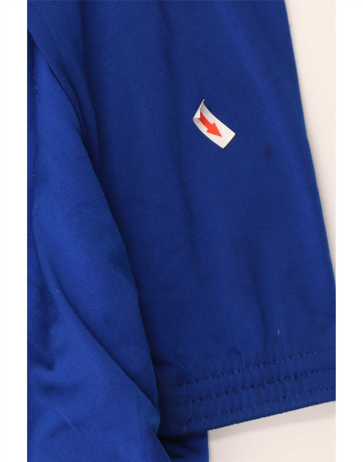 Adidas Mens Tracksuit Top Jacket UK 40/42 Médio Azul Colourblock Poliéster
