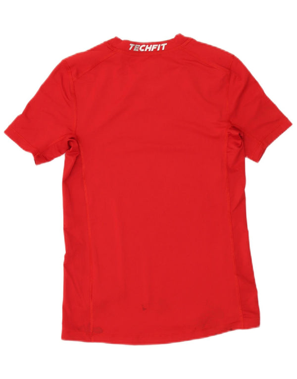 Camiseta Adidas Boys Climalite Top 13-14 Anos Poliéster Vermelho