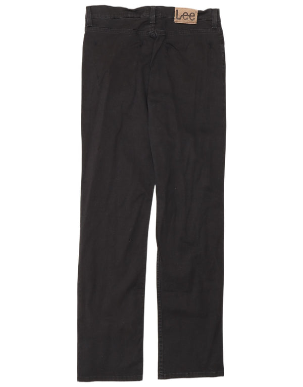Lee Mens Brooklyn Straight Jeans W34 L36 Algodão Preto