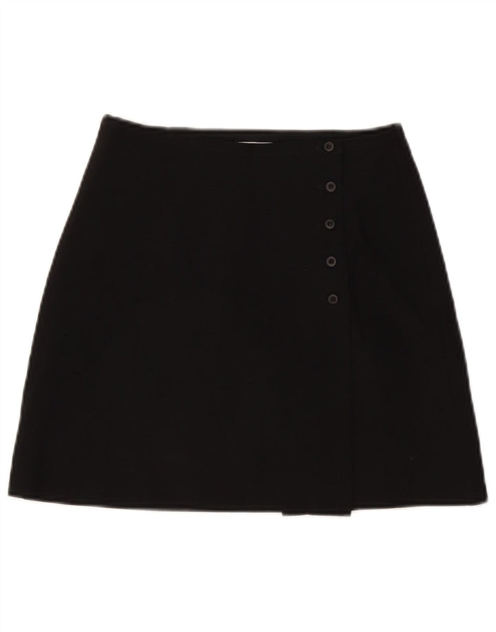 Mini saia feminina Zara W24 XS poliéster preto
