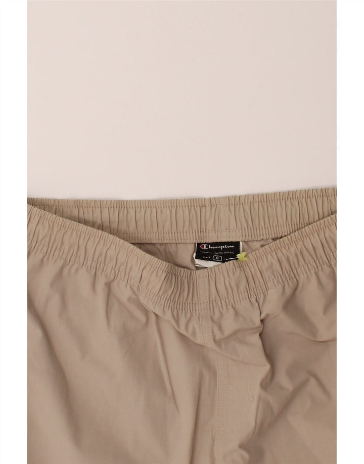 CHAMPION Womens Straight Capri Trousers Small W30 L18 Beige Cotton Vintage Champion and Second-Hand Champion from Messina Hembry 