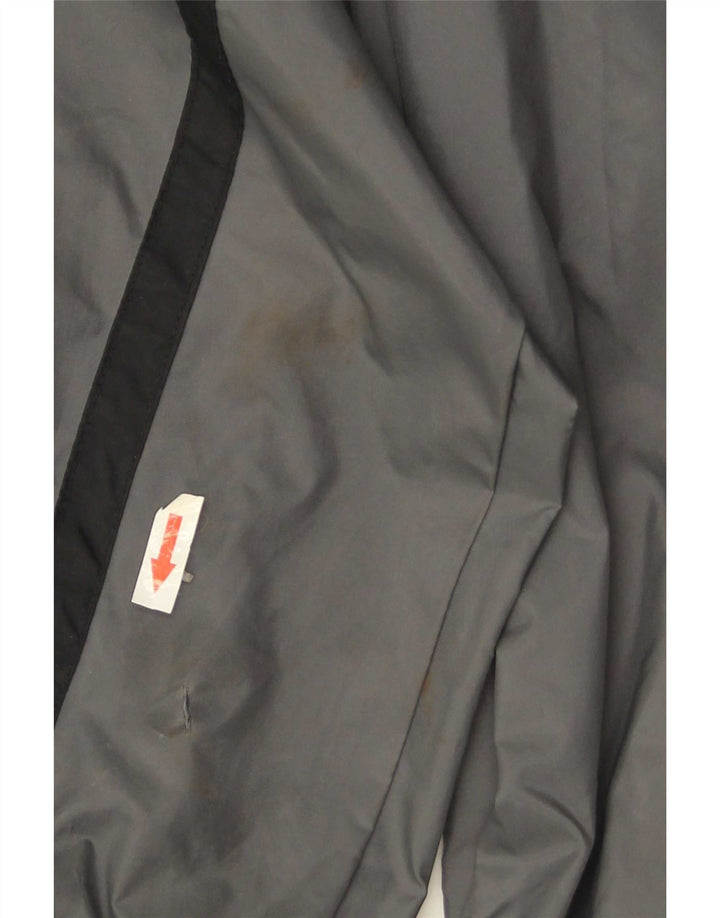 Jaqueta de chuva masculina Nike com capuz UK 42 XL cinza poliéster