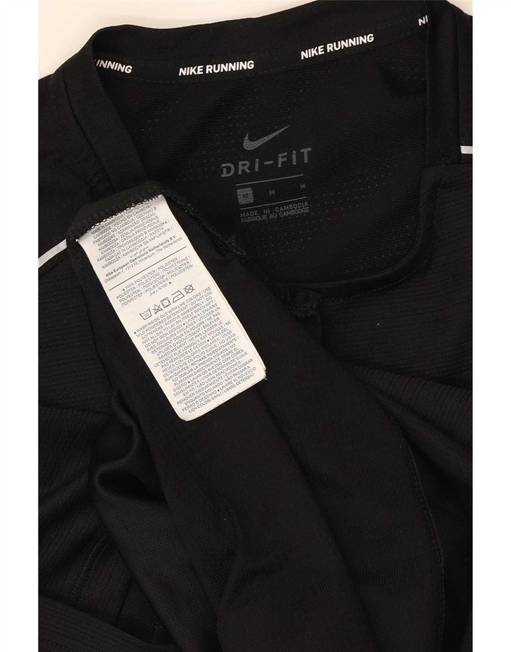Camiseta Nike Masculina Dri Fit Graphic Top Médio Preto Poliéster