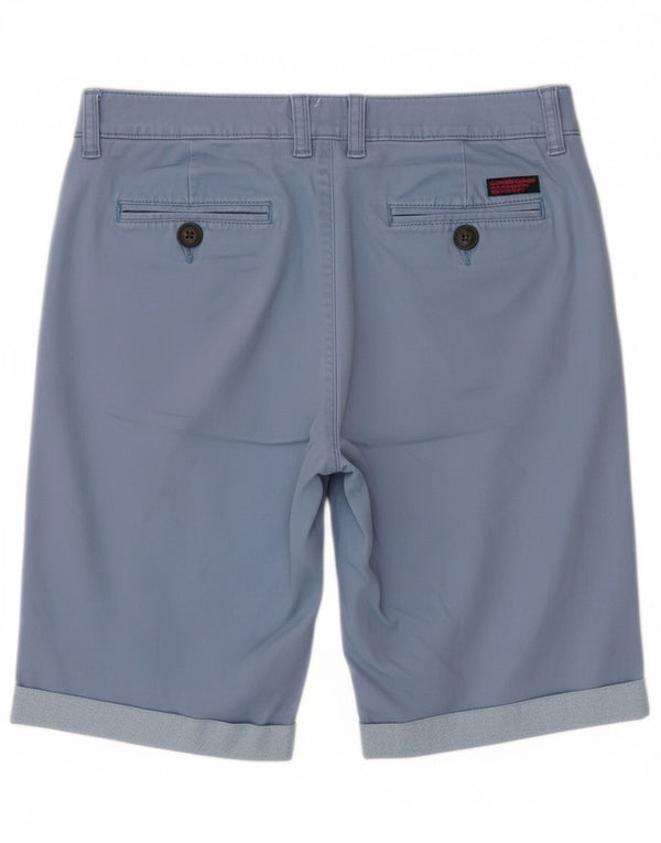 Shorts Chino Masculino Superdry XS W30 Azul Algodão