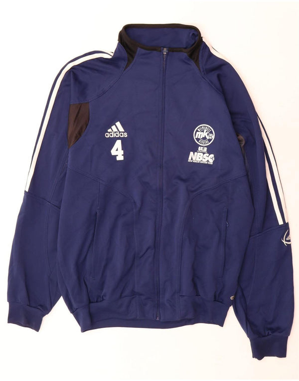 Adidas Mens Tracksuit Top Jacket UK 44/46 Grande Azul Marinho Colorblock