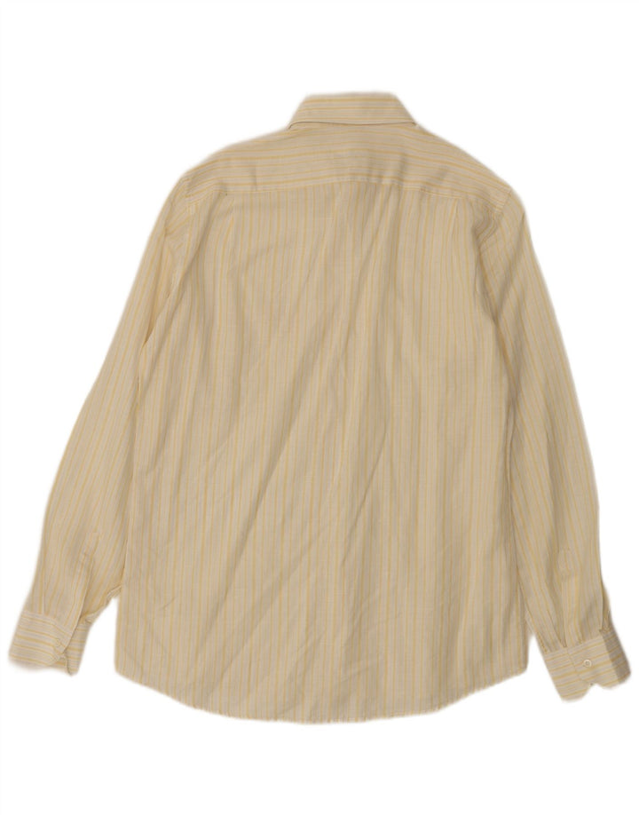 Camisa masculina Cerruti 1881 tamanho 39 listrado amarelo médio