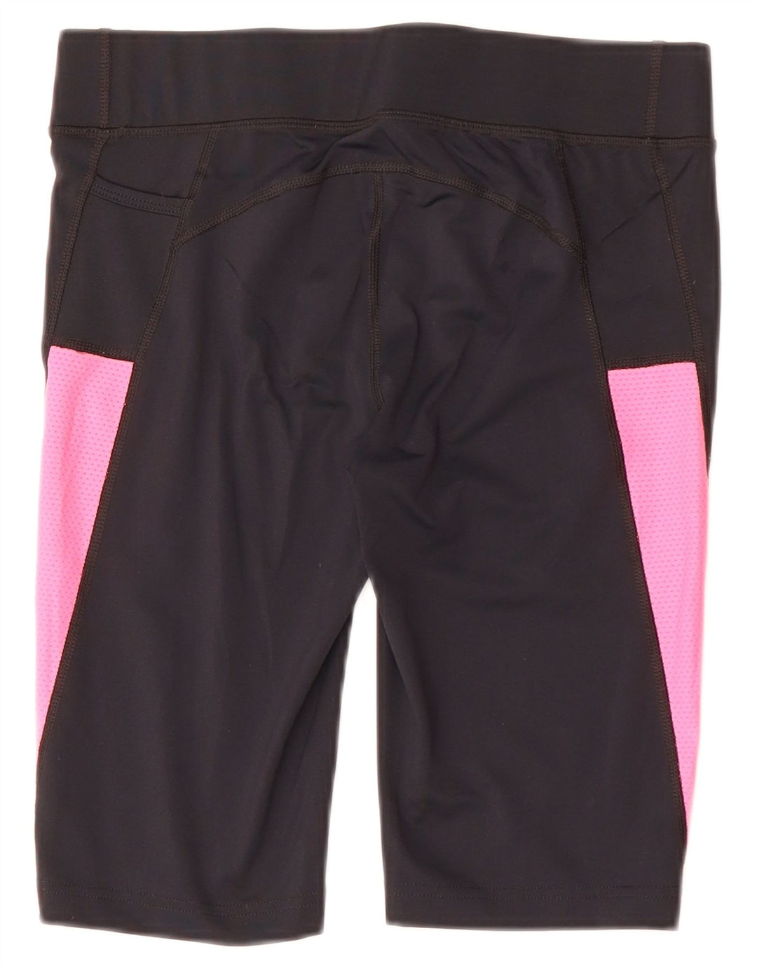 Shorts esportivos femininos FILA UK 10 pequeno poliéster colorblock preto