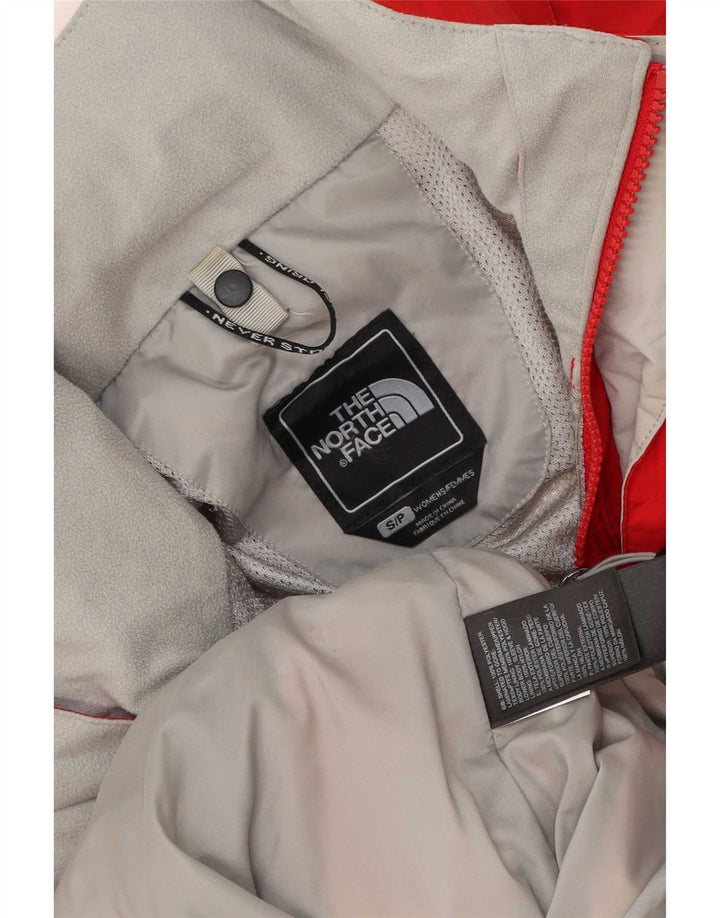 Jaqueta de chuva feminina com capuz grande The North Face UK 10 pequena vermelha