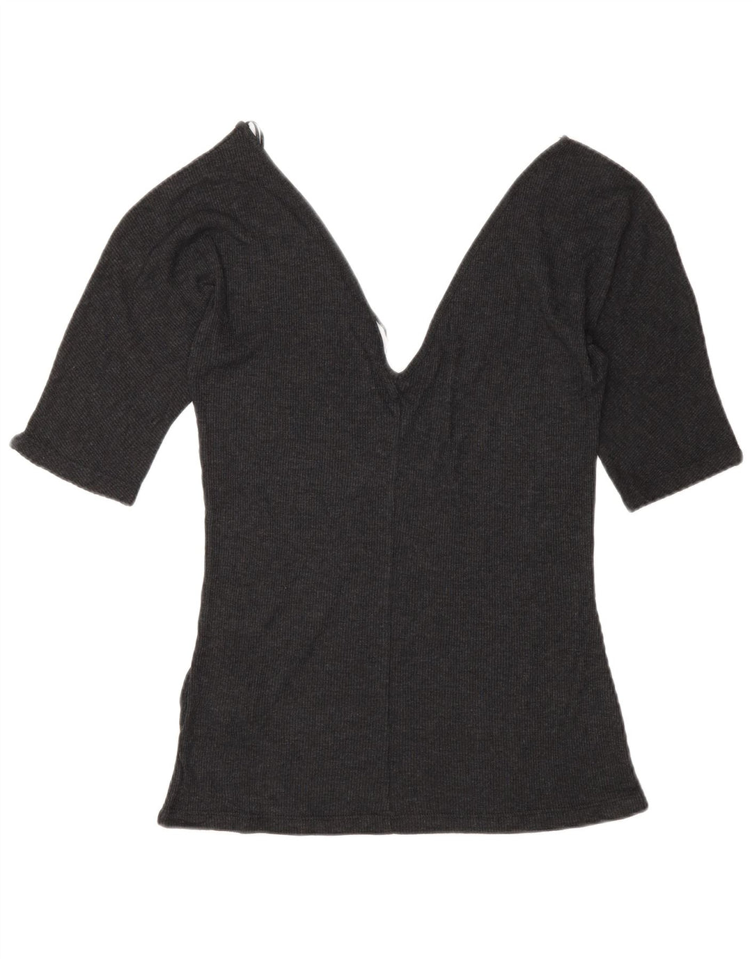 Blusa feminina Zara Top UK 12 Lyocell cinza médio