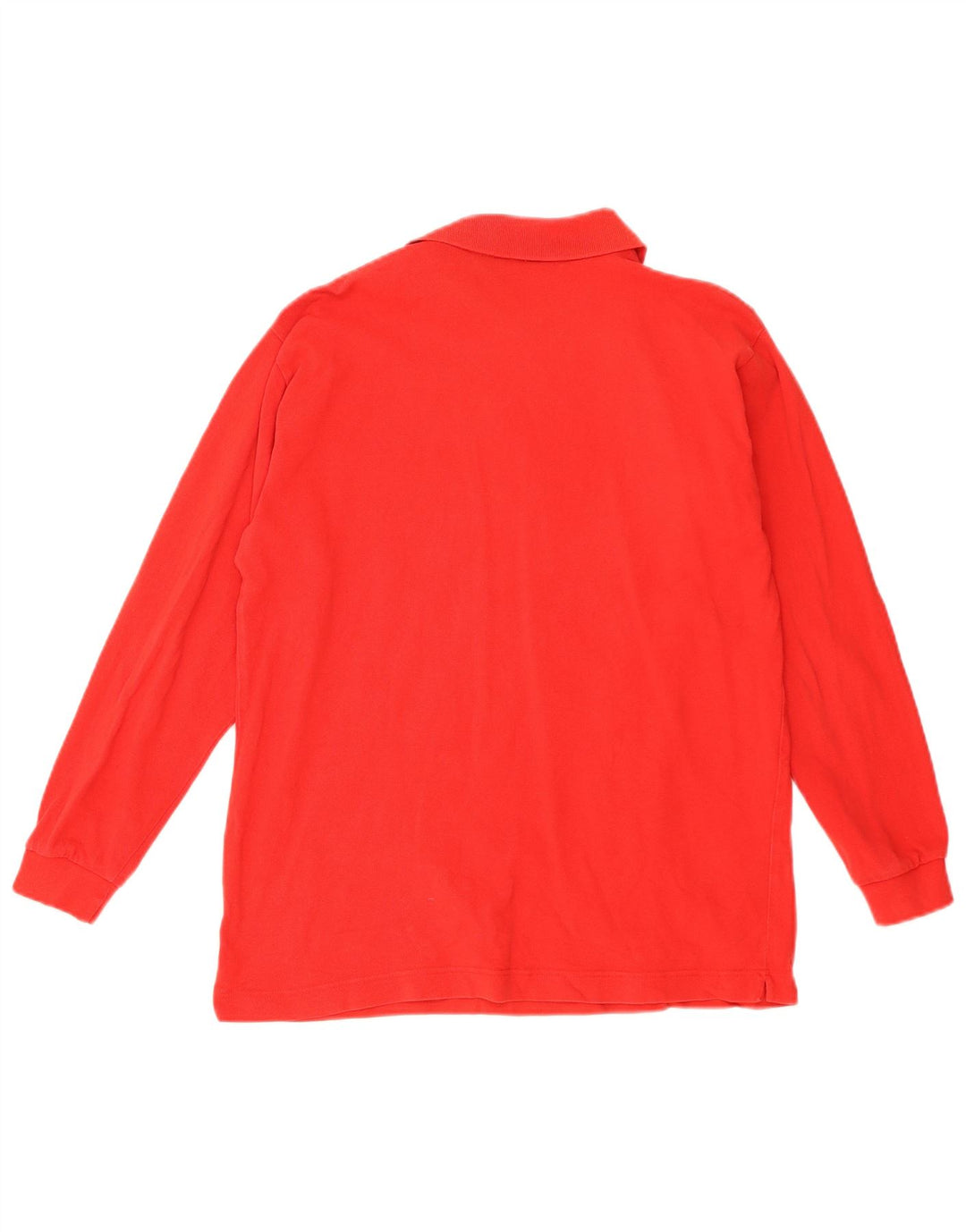 Camisa polo masculina de manga comprida Kappa médio algodão vermelho