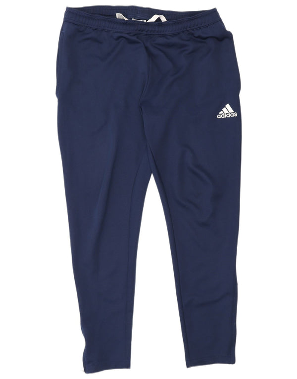 Calça de treino masculina Adidas Aeroready grande poliéster azul marinho
